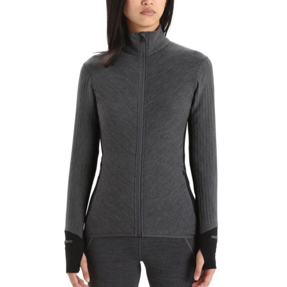 ICEBREAKER DESCENDER WOMENS LONG SLEEVE ZIP